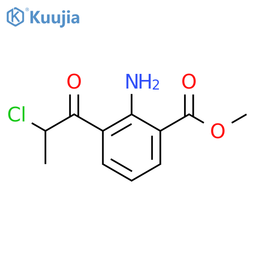 Methyl 2-amino-3-(2-chloropropanoyl)benzoate structure