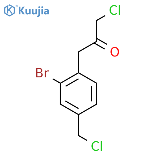 1-(2-Bromo-4-(chloromethyl)phenyl)-3-chloropropan-2-one structure
