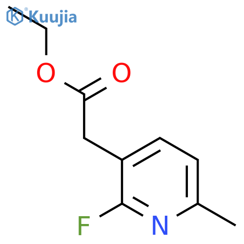 Ethyl 2-fluoro-6-methylpyridine-3-acetate structure