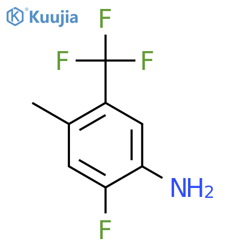 2-Fluoro-4-methyl-5-(trifluoromethyl)aniline structure