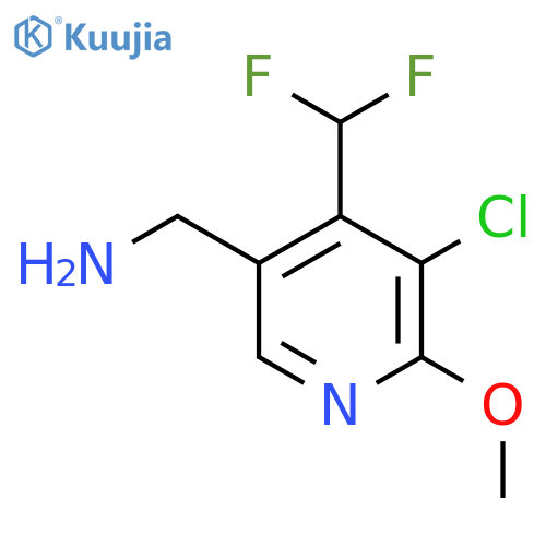 5-(Aminomethyl)-3-chloro-4-(difluoromethyl)-2-methoxypyridine structure