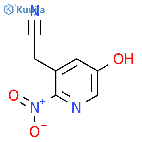5-Hydroxy-2-nitropyridine-3-acetonitrile structure