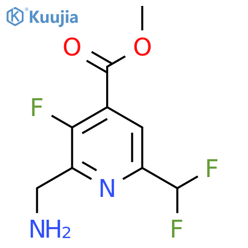 Methyl 2-(aminomethyl)-6-(difluoromethyl)-3-fluoropyridine-4-carboxylate structure