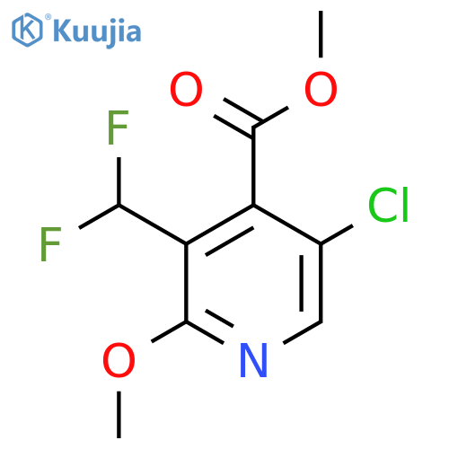 Methyl 5-chloro-3-(difluoromethyl)-2-methoxypyridine-4-carboxylate structure