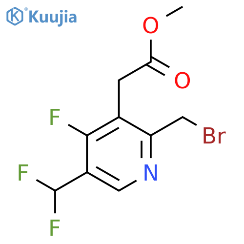 Methyl 2-(bromomethyl)-5-(difluoromethyl)-4-fluoropyridine-3-acetate structure