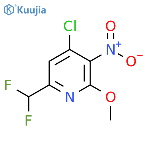 4-Chloro-6-(difluoromethyl)-2-methoxy-3-nitropyridine structure