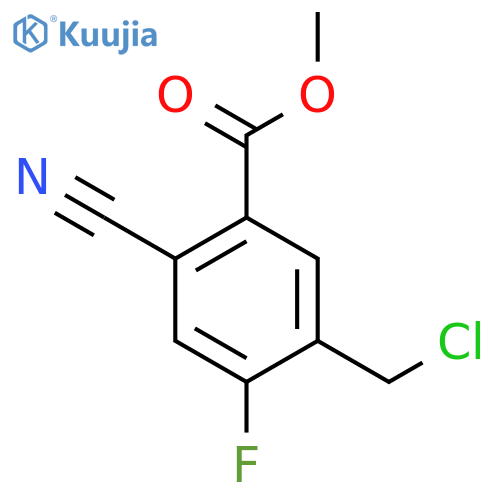 Methyl 5-chloromethyl-2-cyano-4-fluorobenzoate structure