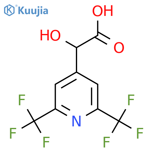2-(2,6-Bis(trifluoromethyl)pyridin-4-yl)-2-hydroxyacetic acid structure