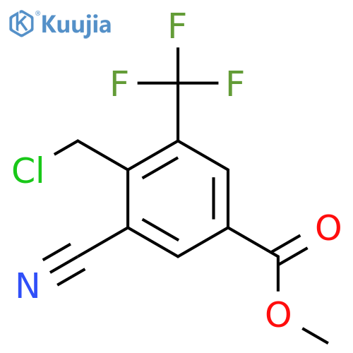Methyl 4-chloromethyl-3-cyano-5-(trifluoromethyl)benzoate structure