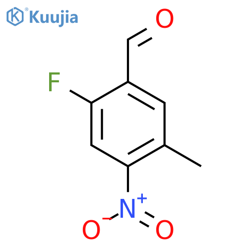 2-Fluoro-5-methyl-4-nitrobenzaldehyde structure