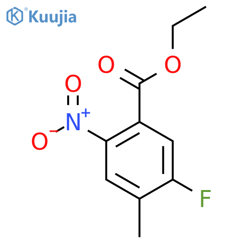 Ethyl 5-fluoro-4-methyl-2-nitrobenzoate structure
