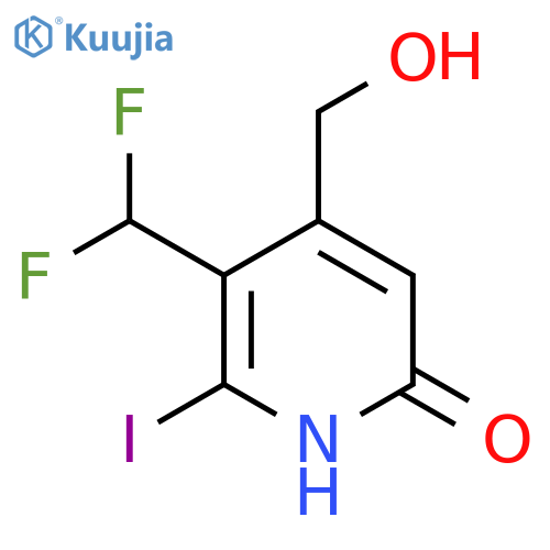 3-(Difluoromethyl)-6-hydroxy-2-iodopyridine-4-methanol structure