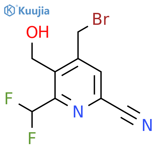 4-(Bromomethyl)-6-cyano-2-(difluoromethyl)pyridine-3-methanol structure