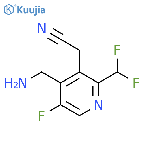 4-(Aminomethyl)-2-(difluoromethyl)-5-fluoropyridine-3-acetonitrile structure