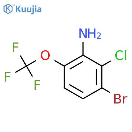 3-Bromo-2-chloro-6-(trifluoromethoxy)aniline structure
