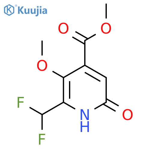 Methyl 2-(difluoromethyl)-6-hydroxy-3-methoxypyridine-4-carboxylate structure