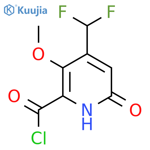 4-(Difluoromethyl)-6-hydroxy-3-methoxypyridine-2-carbonyl chloride structure