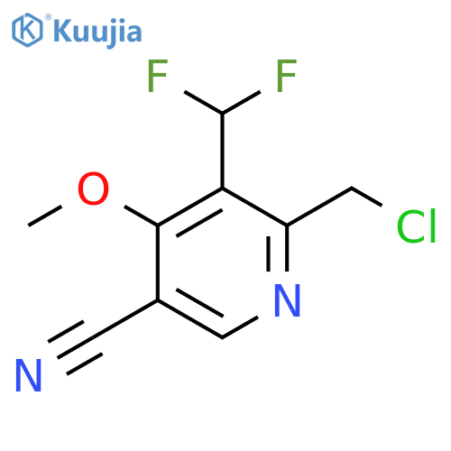 2-(Chloromethyl)-5-cyano-3-(difluoromethyl)-4-methoxypyridine structure
