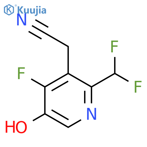 2-(Difluoromethyl)-4-fluoro-5-hydroxypyridine-3-acetonitrile structure