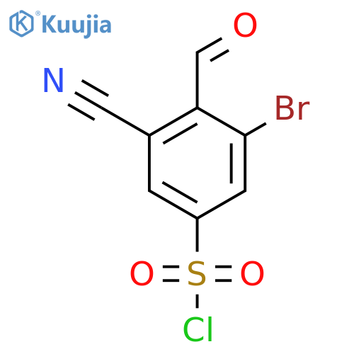 3-Bromo-5-cyano-4-formylbenzenesulfonyl chloride structure