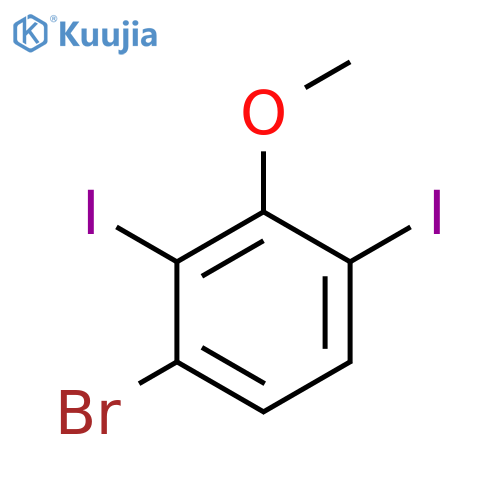 3-Bromo-2,6-diiodoanisole structure