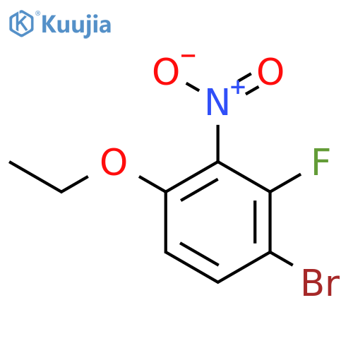 1-Bromo-4-ethoxy-2-fluoro-3-nitrobenzene structure