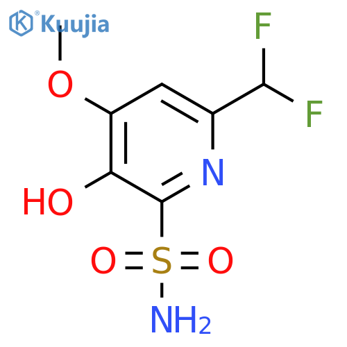 6-(Difluoromethyl)-3-hydroxy-4-methoxypyridine-2-sulfonamide structure