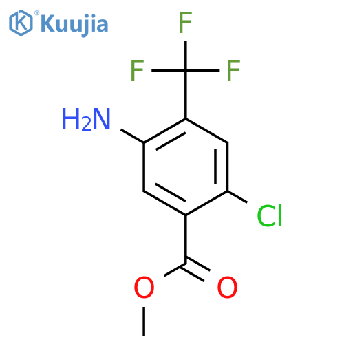 Methyl 5-amino-2-chloro-4-(trifluoromethyl)benzoate structure