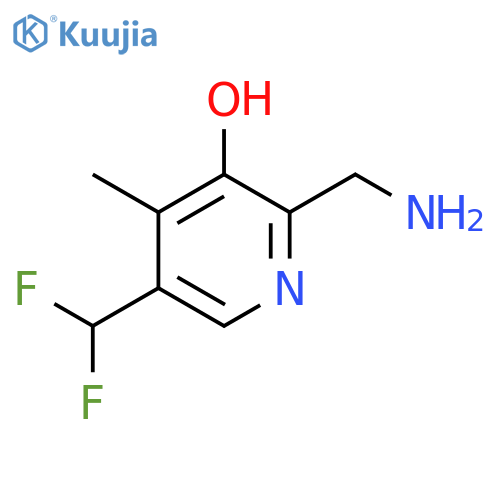 2-(Aminomethyl)-5-(difluoromethyl)-3-hydroxy-4-methylpyridine structure