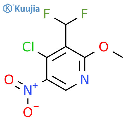 4-Chloro-3-(difluoromethyl)-2-methoxy-5-nitropyridine structure