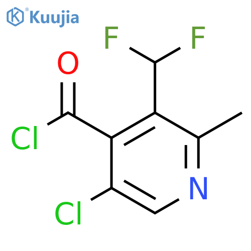 5-Chloro-3-(difluoromethyl)-2-methylpyridine-4-carbonyl chloride structure