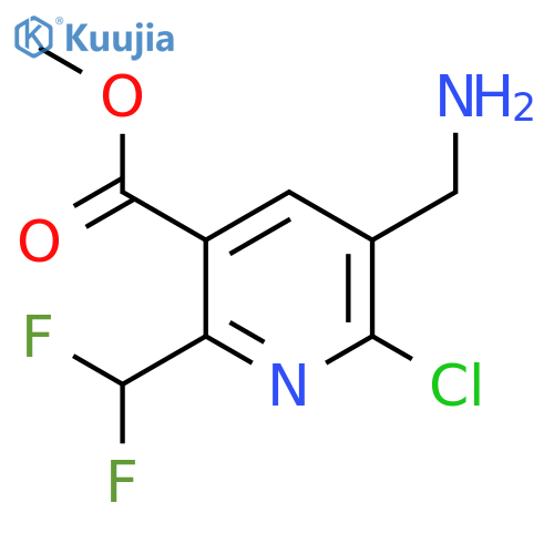 Methyl 3-(aminomethyl)-2-chloro-6-(difluoromethyl)pyridine-5-carboxylate structure