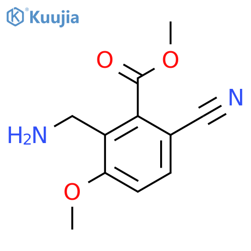 Methyl 2-aminomethyl-6-cyano-3-methoxybenzoate structure