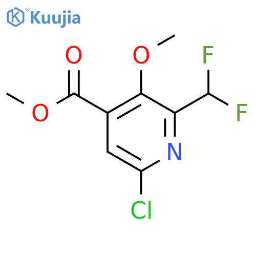 Methyl 6-chloro-2-(difluoromethyl)-3-methoxypyridine-4-carboxylate structure