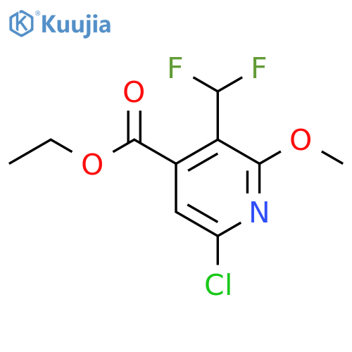 Ethyl 6-chloro-3-(difluoromethyl)-2-methoxypyridine-4-carboxylate structure