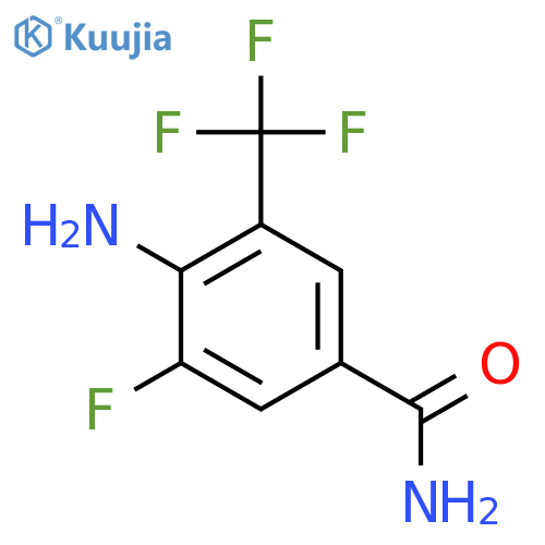 4-Amino-3-fluoro-5-(trifluoromethyl)benzamide structure