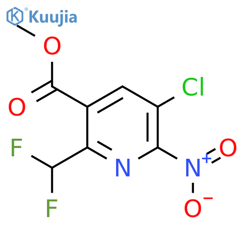 Methyl 3-chloro-6-(difluoromethyl)-2-nitropyridine-5-carboxylate structure