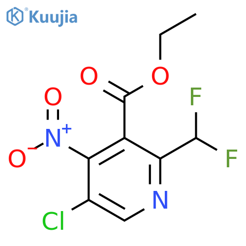 Ethyl 5-chloro-2-(difluoromethyl)-4-nitropyridine-3-carboxylate structure