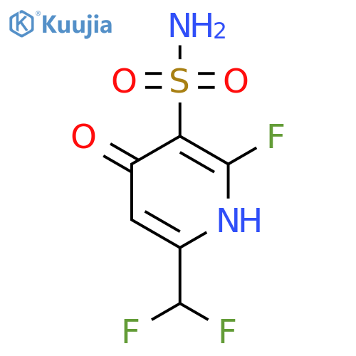 6-(Difluoromethyl)-2-fluoro-4-hydroxypyridine-3-sulfonamide structure