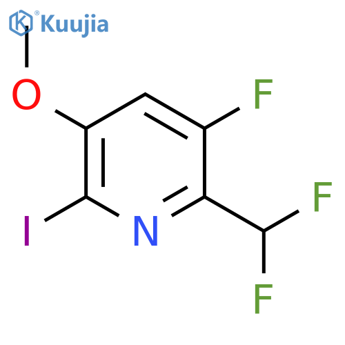 2-(Difluoromethyl)-3-fluoro-6-iodo-5-methoxypyridine structure
