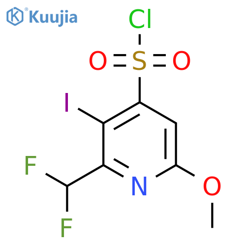 2-(Difluoromethyl)-3-iodo-6-methoxypyridine-4-sulfonyl chloride structure
