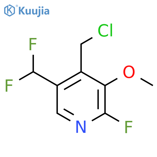 4-(Chloromethyl)-5-(difluoromethyl)-2-fluoro-3-methoxypyridine structure