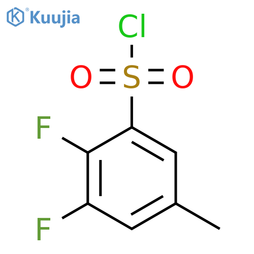 2,3-Difluoro-5-methylbenzenesulfonyl chloride structure
