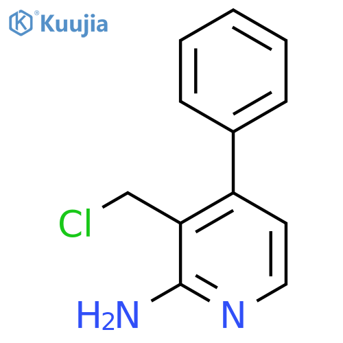 2-Amino-3-chloromethyl-4-phenylpyridine structure