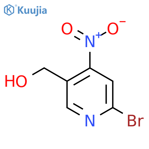 2-Bromo-4-nitropyridine-5-methanol structure
