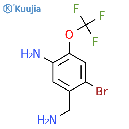 5-Amino-2-bromo-4-(trifluoromethoxy)benzylamine structure