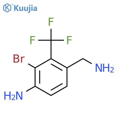4-Amino-3-bromo-2-(trifluoromethyl)benzylamine structure