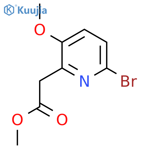 Methyl 6-bromo-3-methoxypyridine-2-acetate structure