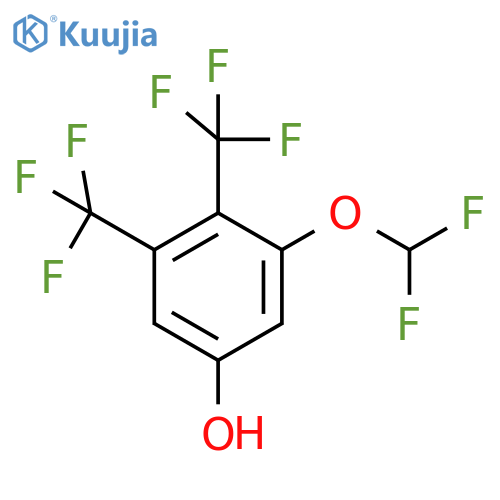 3,4-Bis(trifluoromethyl)-5-(difluoromethoxy)phenol structure