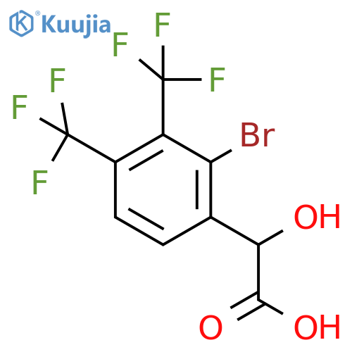 3,4-Bis(trifluoromethyl)-2-bromomandelic acid structure